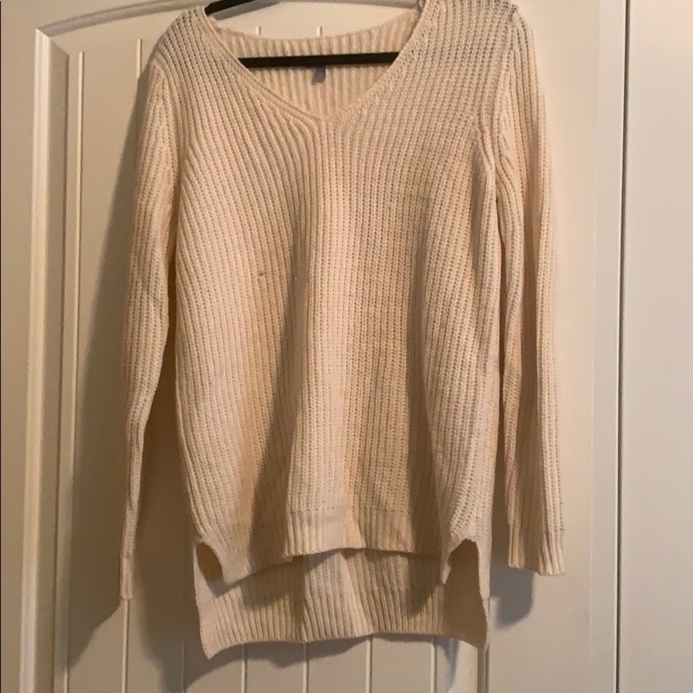 Cream sweater
